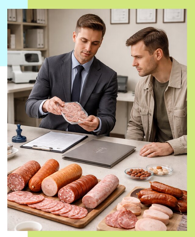 Сертификация колбасных изделий в Химках от 7775 р. | Алешин-Хмк