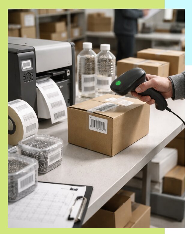 Штрихкодирование продукции и маркировка для продажи в Химках