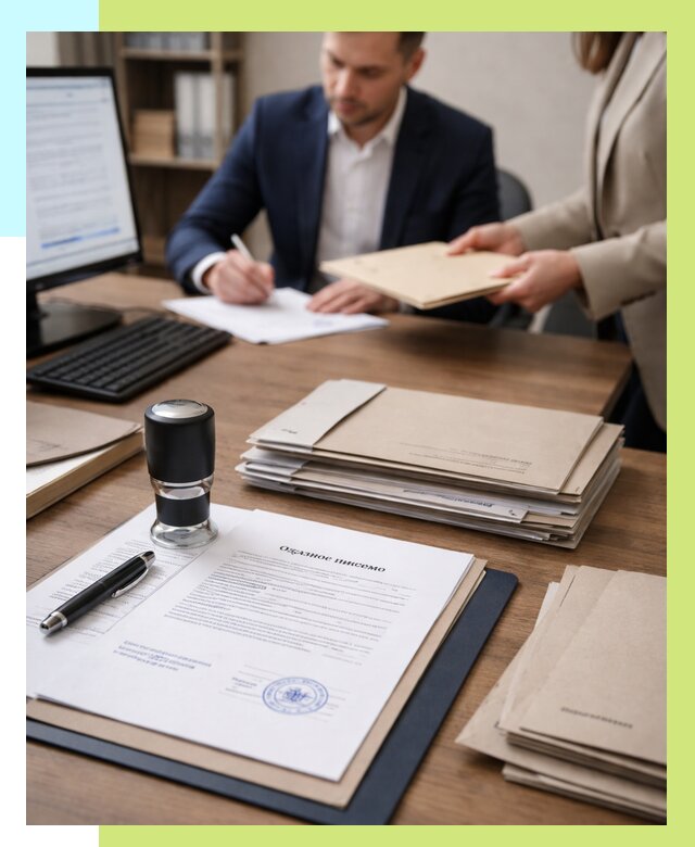 Отказное письмо для таможни в Химках от 3110 р, Алешин-Хмк