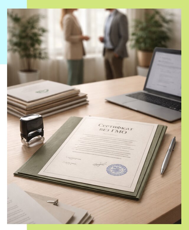 Сертификат без ГМО в Химках от 7775 р. оформить срочно Алешин-Хмк